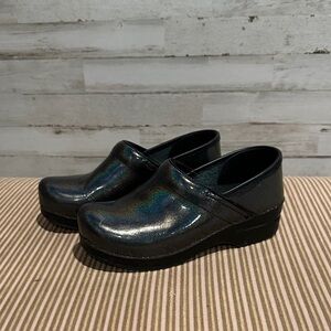 Dansko Shiny Black Clogs